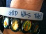 "GOD HAS THIS" plastic bracelet_image
